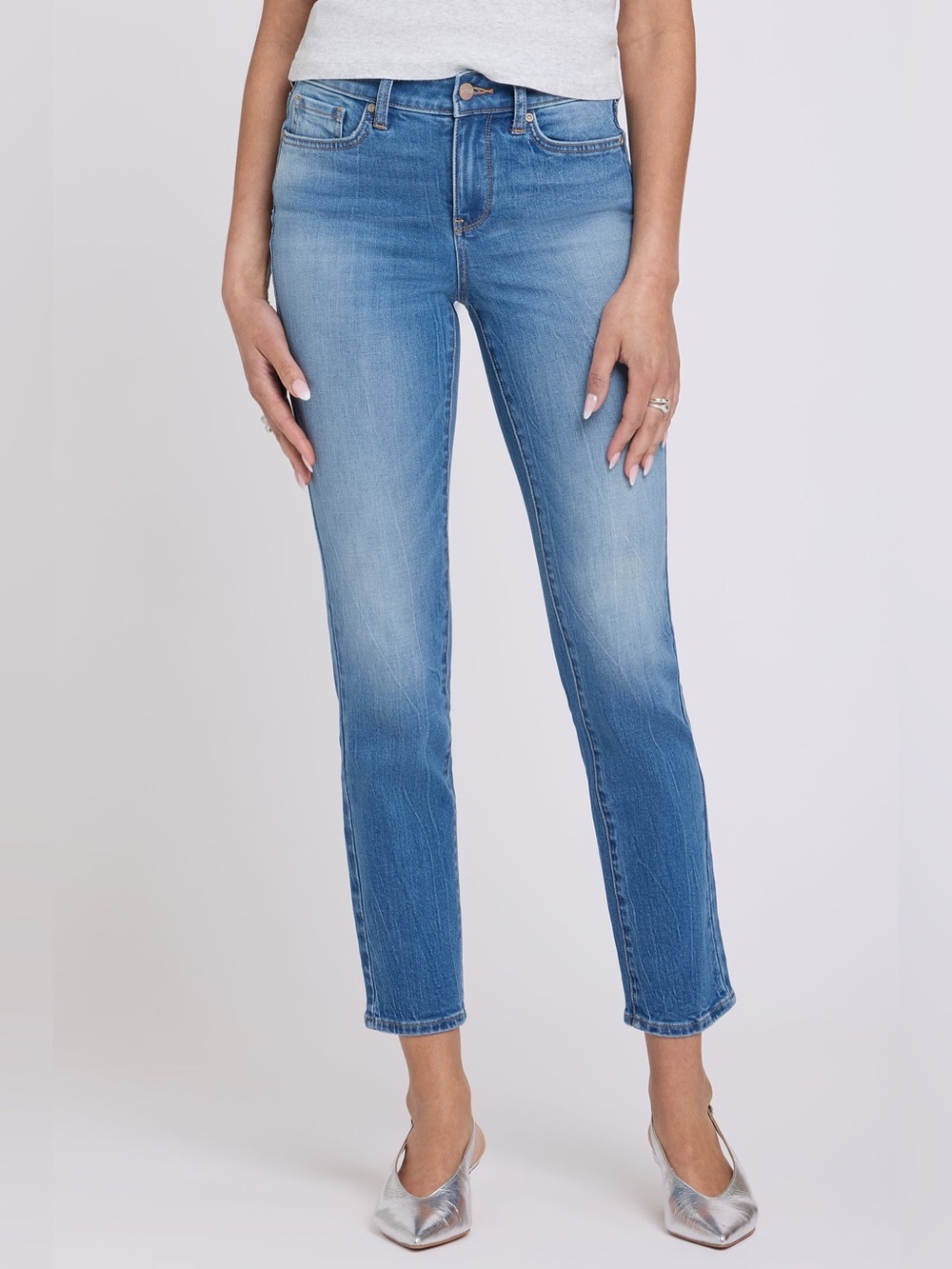 NYDJ Sheri Slim Straight Ankle Jeans, NWT - Size 6